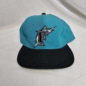 Vintage 1990’s Florida Marlins Sports Specialties Fitted 7 1/2 Hat Cap Throwback